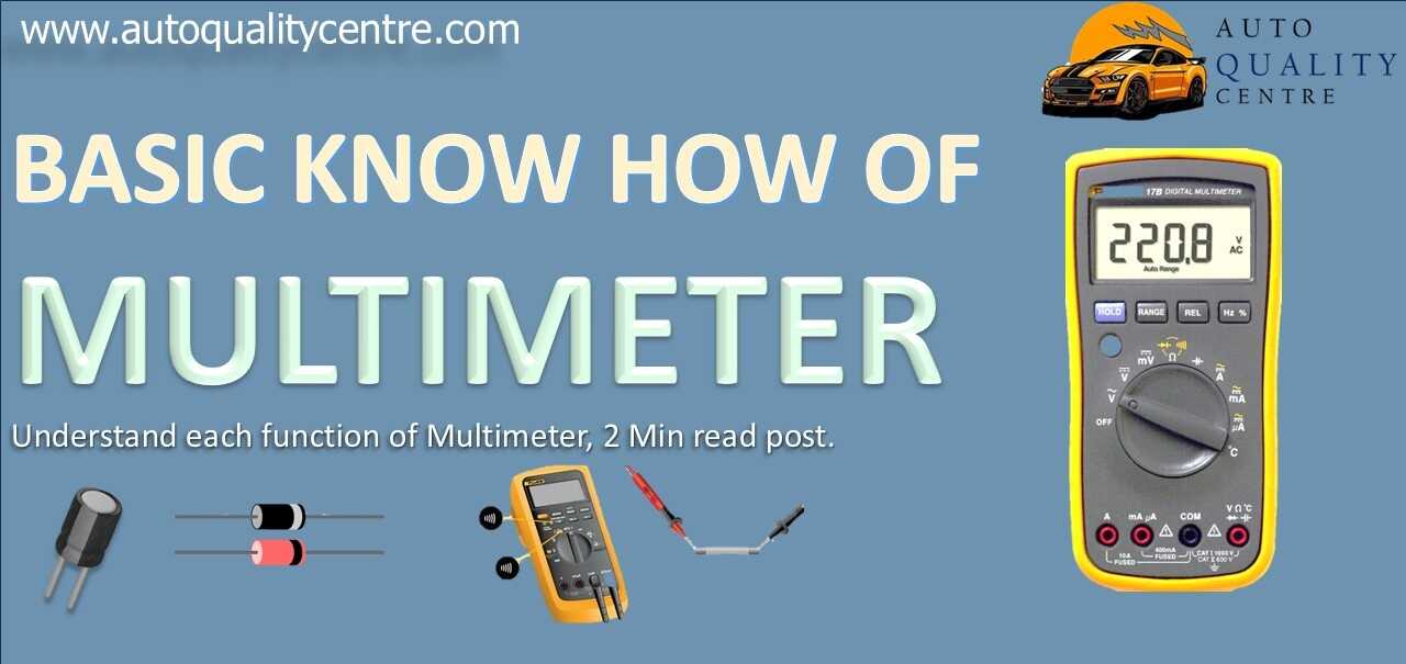Understand each function of Multimeter